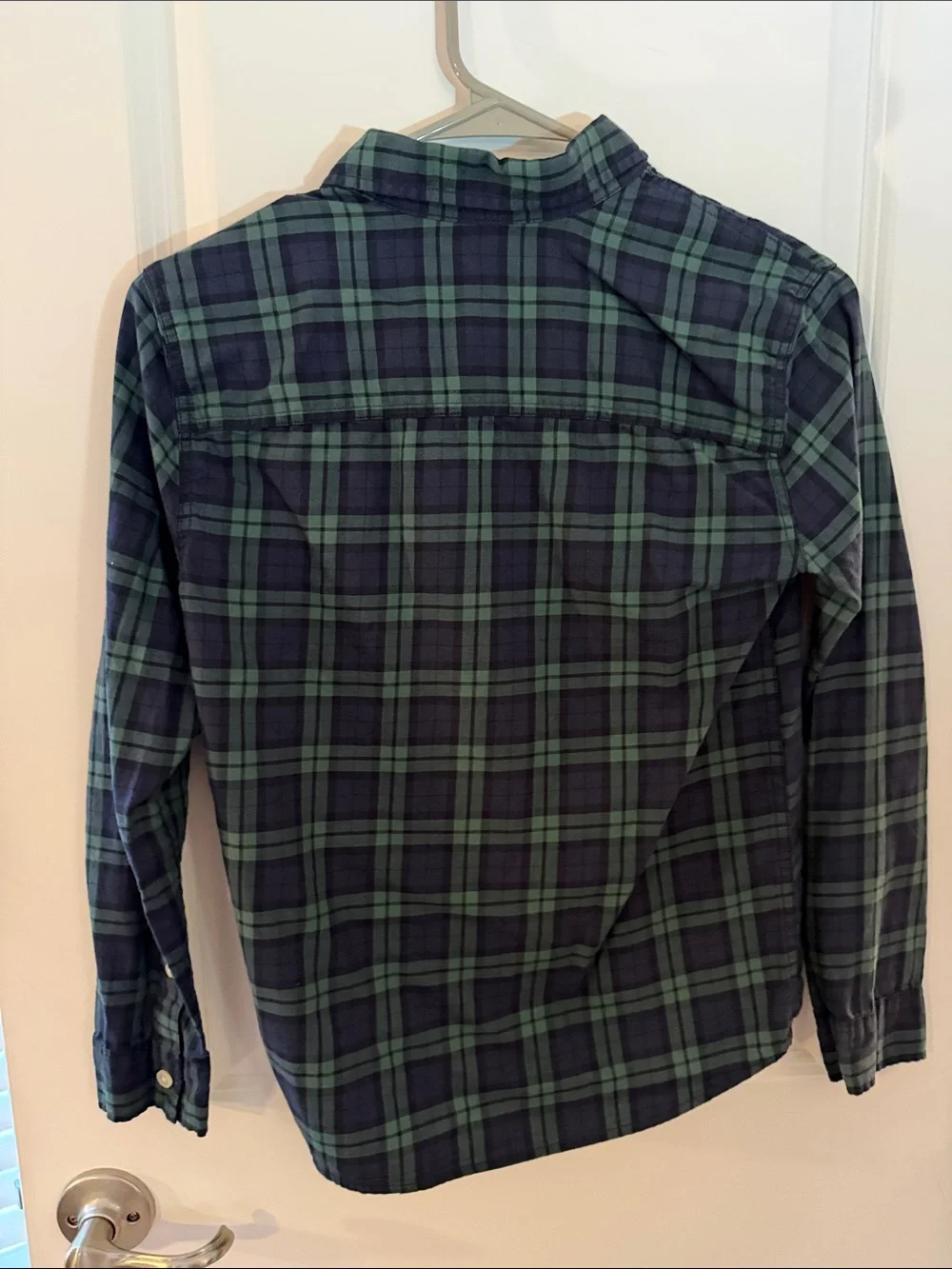 Abercrombie boys size 9/10 tartan plaid lightweight flannel dress shirt
